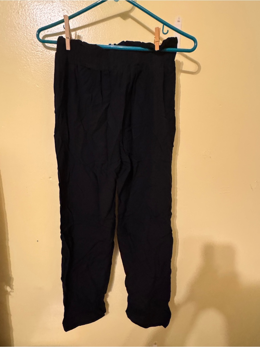 a new day Black Women's Elastic-Waist Casual Trousers